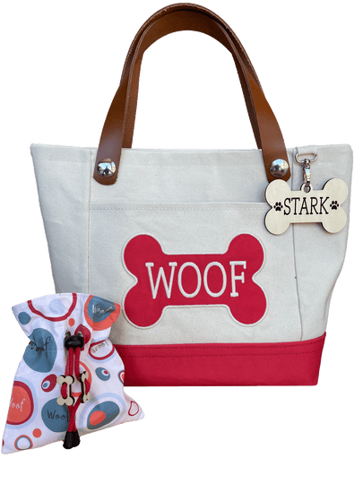 Dashing Doxies Dog Tote with Leather Straps