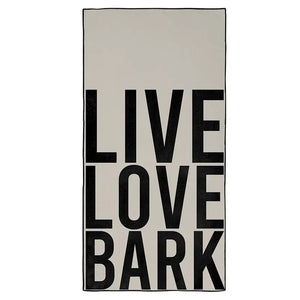 Live Love Bark Dog Bath Towel