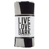 Live Love Bark Dog Bath Towel