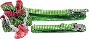 Watermelon Leash, Collar & Poo Bag Pouch Set