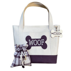 Whine Not Burgundy Plaid Tote